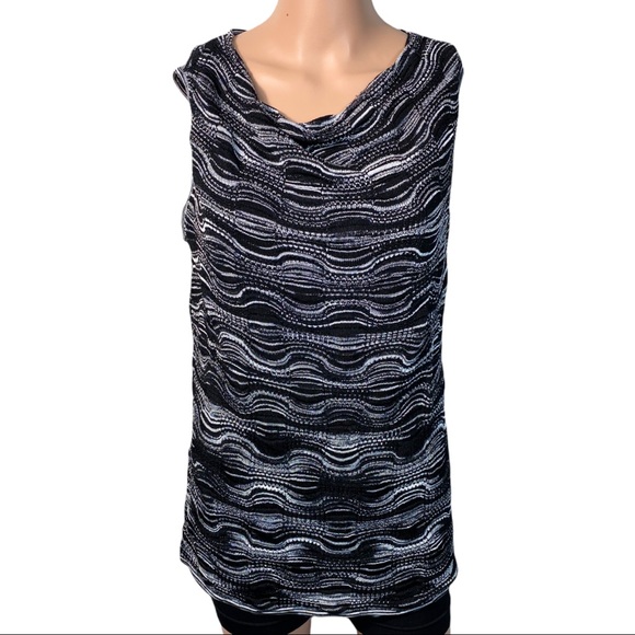 JONES NEW YORK knit layered sleeveless top XL fully lined cami essentials - Picture 3 of 9